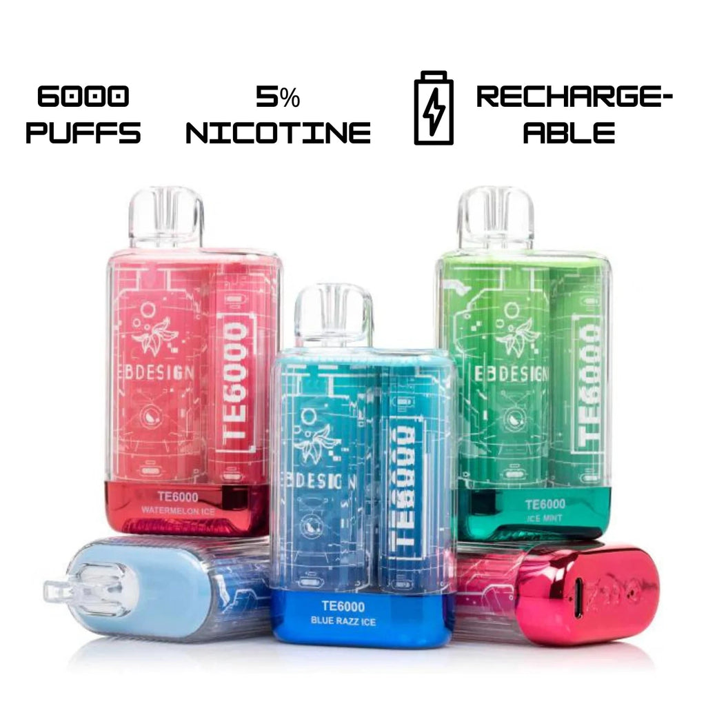 ELF Bar TE 6000 Rechargeable Vape Device - Nic 5mg