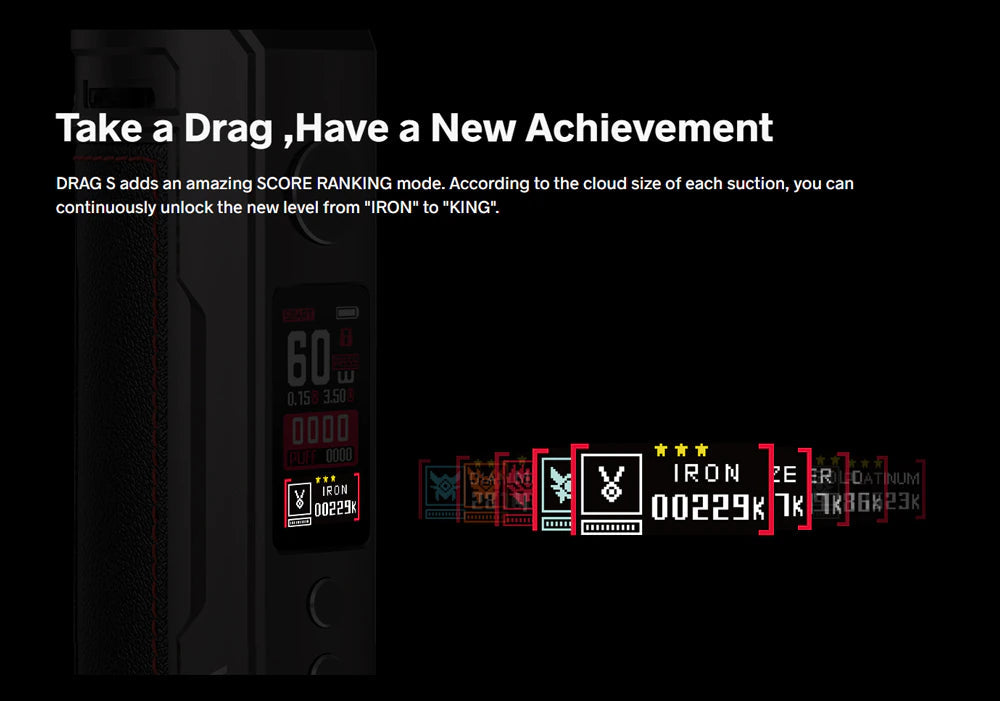 VOOPOO Drag S Device Pod Kit 6OW - 100% Original (Without Box)