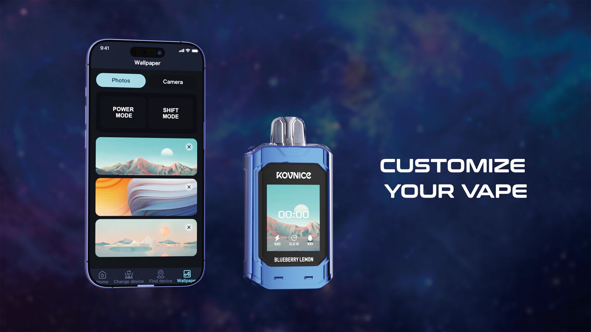 Kovnice Rush 20K Puffs - World First Smart HD Screen Vape Device