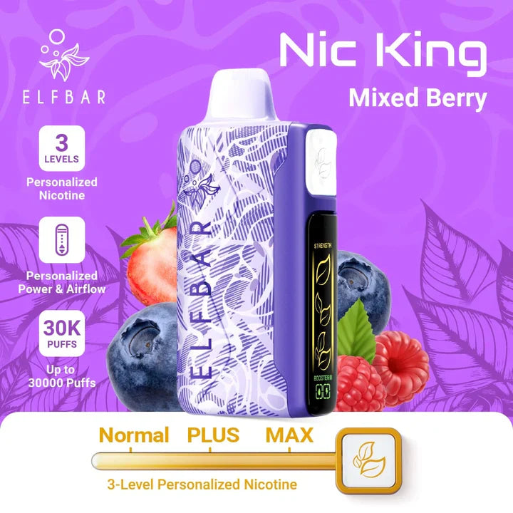 ELF Bar Nic King 30,000 Puffs - 3 Level Adjustable Nicotine
