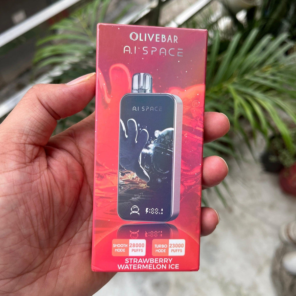 Olivebar AI Space 28000 Puffs | Full Display Screen