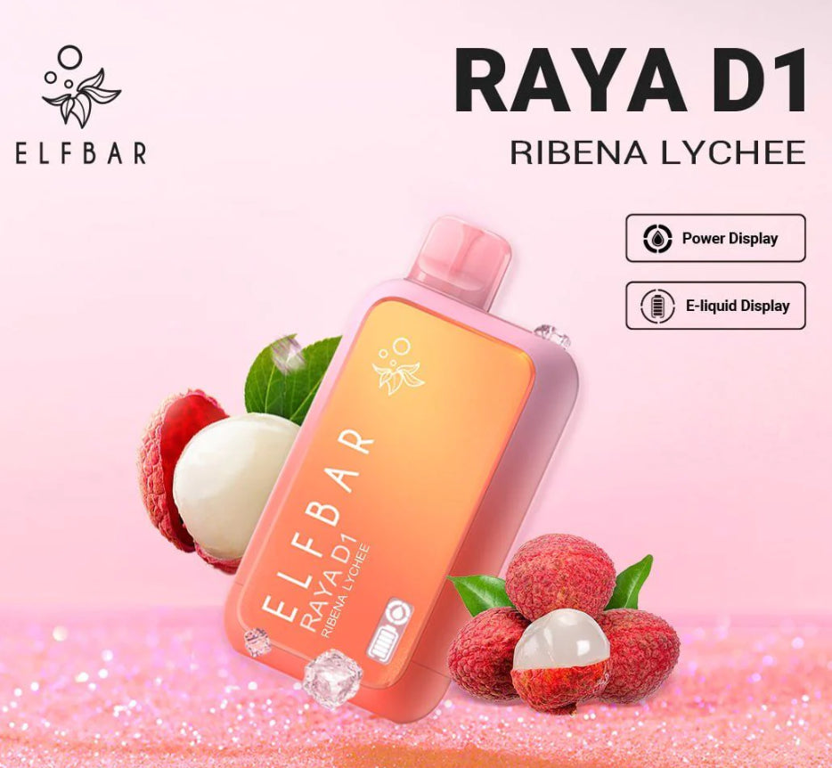 Elf bar Raya D1 Digital Display Vape 50mg/ml - 13000 Puffs – vapemart