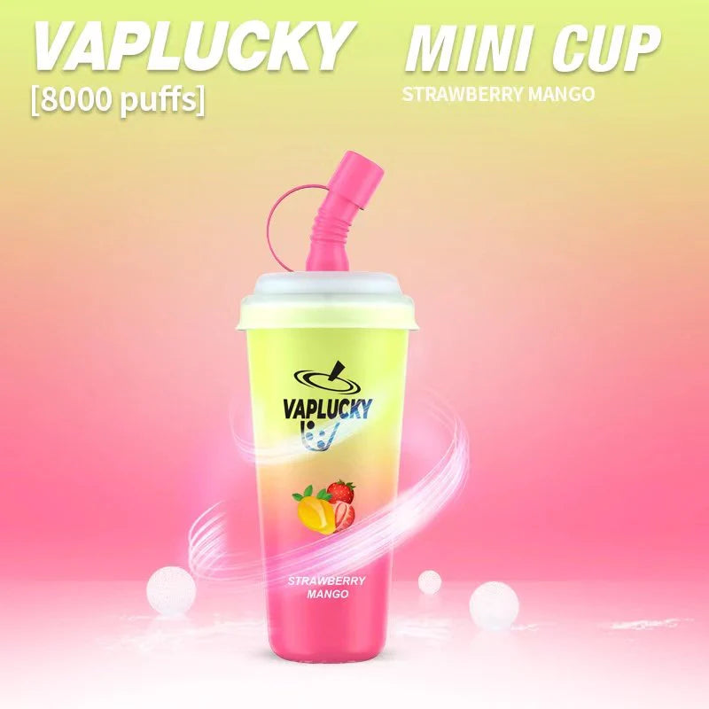 VAPLUCKY 8000 Puffs Strawberry Mango -(Without Box)