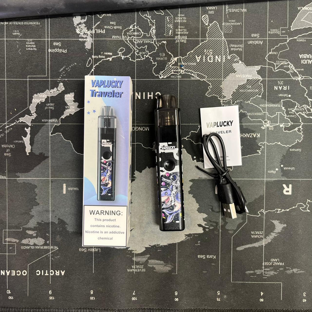 Vaplucky Refillable Vape Device Kit with Free Extra 3 Pods