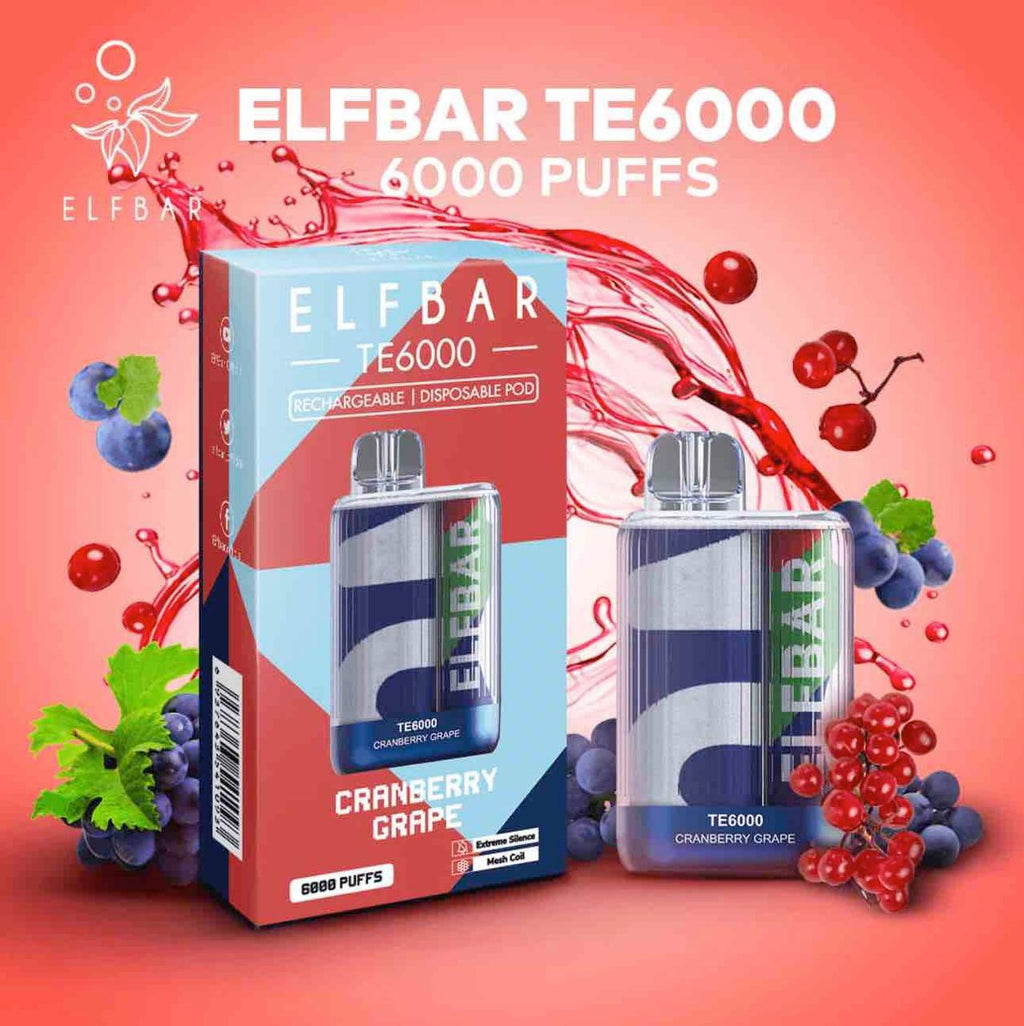 ELF Bar TE 6000 Rechargeable Vape Device - Nic 5mg